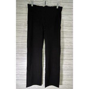Betabrand Dress Plain Pant‎ Yoga Pants Medium Petite Black Straight Leg